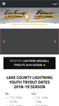 Mobile Screenshot of lakecountylightning.com
