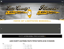 Tablet Screenshot of lakecountylightning.com